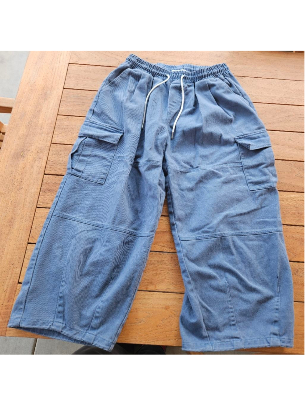 Urban Outfitters BDG Barrel Leg Cargo Pull on Denim Pants Size M